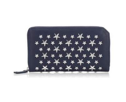 ジミーチュウ財布スーパーコピー 【JIMMY CHOO】 CARNABYスタースタッズ長財布 Navy jimmychoo13