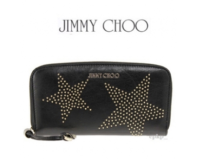 ジミーチュウ財布スーパーコピー JIMMY CHOO【FILIPA】星柄 ラウンド長財布 black jimmychoo06