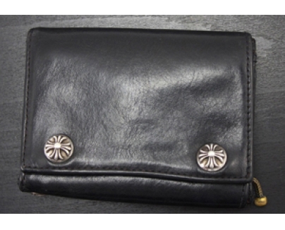 クロムハーツ 財布 コピー 3フォールド ウォレット/クロスボタン Chromehearts 005