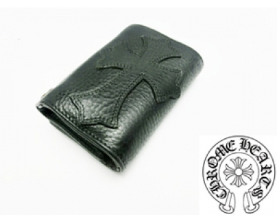 クロムハーツ 財布 コピー 3フォールドウォレット クロスパッチ Chromehearts 025