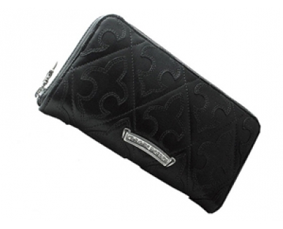 税込/クロムハーツ 長財布/REC F ZIP　♯2/フレア ブラック Chromehearts 031