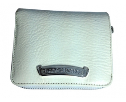 クロムハーツ スクウェア・ジップ 財布 ホワイトレザー Chromehearts 036