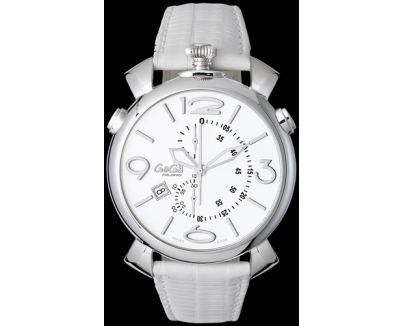 GAGA MILANO ガガミラノスーパーコピー THIN CHRONO 46MM ステンレス 時計 5097.02WH