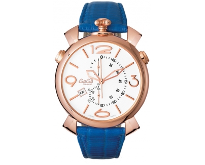 GAGA MILANO ガガミラノスーパーコピー THIN CHRONO 46MM 18ｋPGコーティング 時計 5098.01BT
