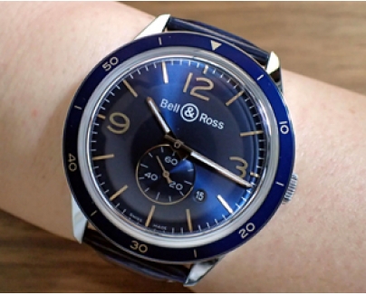 ベル＆ロス BELL&ROSS ヴィンテージ BR123 アエロナバル BRV123-BLU-ST/SCA 時計 [メンズ] 