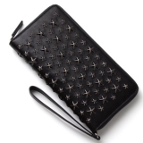 ジミーチュウ財布スーパーコピー JIMMY CHOO【HAYDEN】ブラック×ガ...