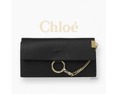 ∞∞CHLOE クロエスーパーコピー ∞∞ FAYE フラップ長財布☆ブラック 3P0794-H4R 001
