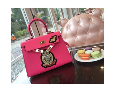 エルメスケリー コピー HERMES 20cm Kelly 内縫 エプソン ローズコンフェッティ Light Red