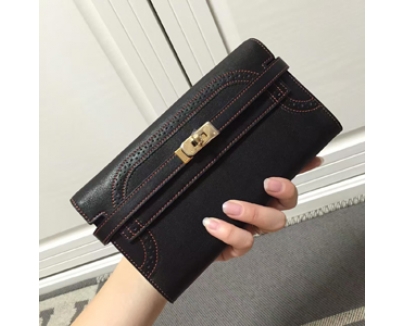 エルメスコピー HERMES ケリーロング長財布 ギリーズ
