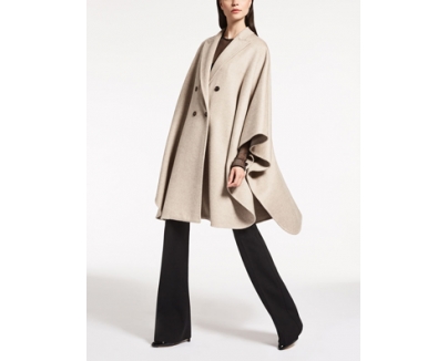 マックスマーラ【Max Mara】ピュアカシミヤダブルフェイスケープ　BASILIO