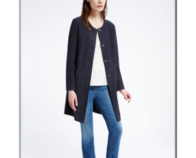 マックスマーラ【Max Mara】2016AW ゴートスエードコート　CAMBIO