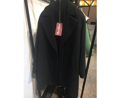 ★マックスマーラ【Max Mara】studio 現在庫のみアンゴラコートブラック40 AFFARI