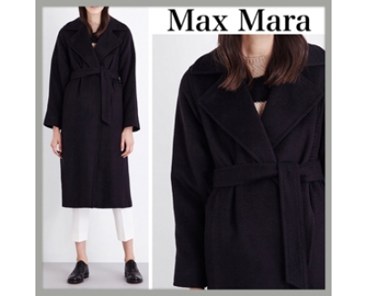 VIP価格マックスマーラ【Max Mara】人気のネイビー◎Manuela camel hair coat