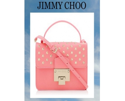 2015春夏【JIMMY CHOO】ジミーチュウ スーパーコピー ミニスタースタッズ付きクロスボディPink