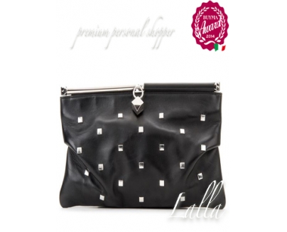 Jimmy Chooジミーチュウ スーパーコピー【CADENCE】Square Studs Patent Clutch Bag