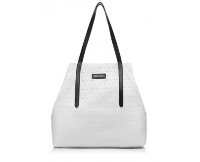 新作★JIMMY CHOO ジミーチュウ スーパーコピー PIMLICO 型押しスタッズトート white