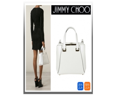 ★関税送料込★jimmy chooジミーチュウ スーパーコピー ALFIE WHITE BAG アルフィホワイト☆