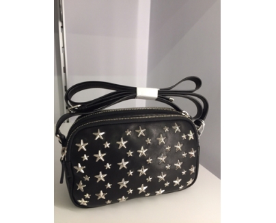 JIMMY CHOO ジミーチュウ スーパーコピー ショルダーバッグ ブラック/スタッズ