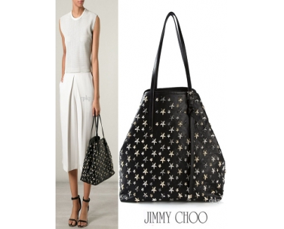 JIMMY CHOO ジミーチュウ スーパーコピー スタッズ付 レザートート SASHA S
