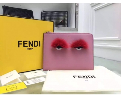 2016-17AW FENDI フェンディ スーパーコピー ファーモンスター　レザークラッチ