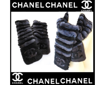 【即納】希少シャネル【CHANEL】オリラグファーマフラー★限定１点