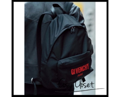 GIVENCHY UOMO10月号◆ジバンシィスーパーコピー 16AW◆ロゴ入り バックパック