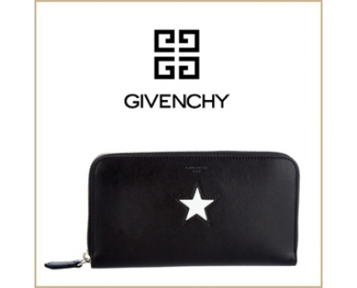 【GIVENCHY ジバンシィスーパーコピー】 Star ジップ 長財布 White メンズ