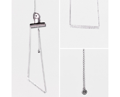 ★PEACEMINUSONE★(ピースマイナスワン) PMO SILVER NECKLACE (フルオーダー品)