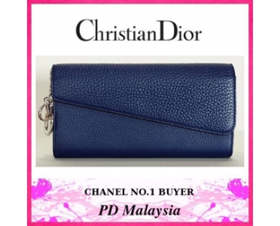 ★【Christian Dior】クリスチャンディオール★チェーンウォレット×ブルー系★最新作★LRTP9820S