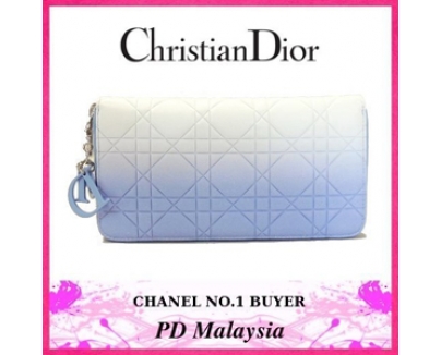 ★【Christian Dior】クリスチャンディオール★グラデーション×ジップ長財布★最新作★43270CDW