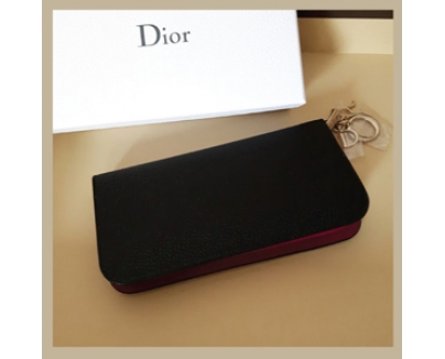 人気☆【Christian Dior】クリスチャンディオール高級レザー&バイカラーが素敵な長財布