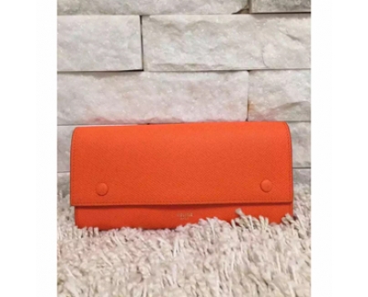 2016-16AW  CELINE セリーヌ コピーカーフスキン×ラムスキン 二つ折り長財布 【101673 XFL】