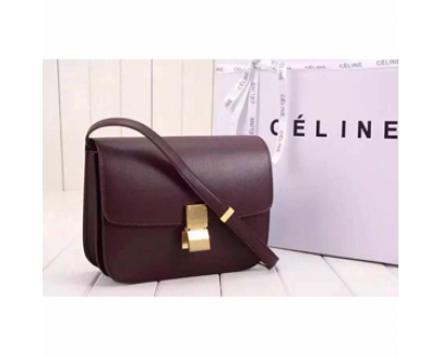 15/16AW■CELINE セリーヌ コピー■セレブ愛用☆大人気Small Box Bag☆Terracotta