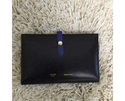 2016秋冬コレクション最新作入荷★素敵すぎる！希少★【CELINE セリーヌ コピー】ストラップ 長財布 (Black)104873A16.07DS 