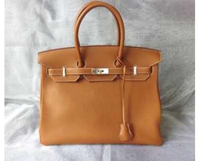 エルメス 憧れのBIRKIN35☆GOLD トゴ シルバー金具　安心の国内配送
