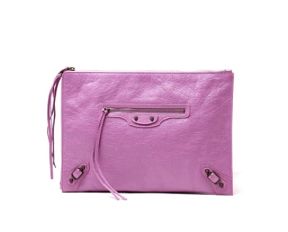 ★Balenciaga(2016SS バレンシアガバッグスーパーコピー)JCLASSIC POUCH ARENA　ラベンダー