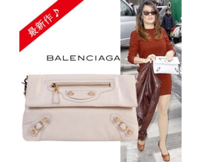 2016最新作 バレンシアガバッグスーパーコピーBalenciaga Giant Envelopeクラッチ,White cream