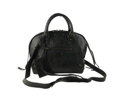 2016新作 バレンシアガバッグスーパーコピー Balenciaga ボーリング(S)　ブラック(NERO)