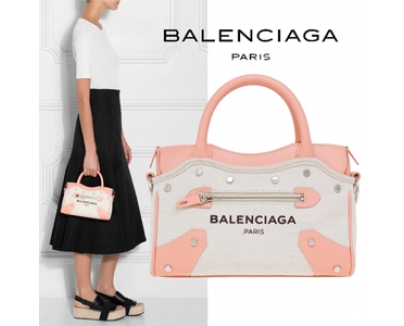 バレンシアガスーパーコピーBALENCIAGA Belharra Mini City☆Rose Ballerine
