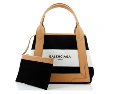 新作バレンシアガスーパーコピー【BALENCIAGA】大人気のXSストライプキャンバストート Black
