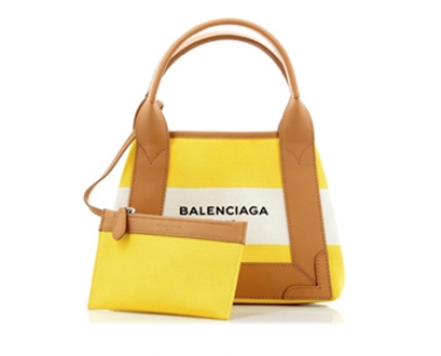 新作バレンシアガスーパーコピー【BALENCIAGA】大人気のXSストライプキャンバストート Yellow