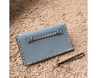 2016AW Valentino ヴァレンティノスーパーコピー Rockstud leather clutch IW12B0399NWB