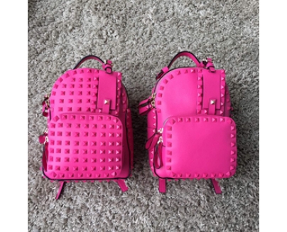 2016新作 Valentino ヴァレンティノスーパーコピー バックパック Rose Red