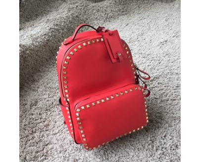 2016SS Valentino ヴァレンティノスーパーコピー ヴァレンティノ ロックスタッズ バックパック Red