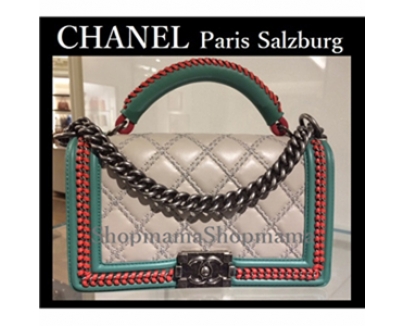 16SS Chanel シャネルスーパーコピーパリ‐ザルツブルグ/ハンドル付きボーイバック【CHANEL】Lt Grey