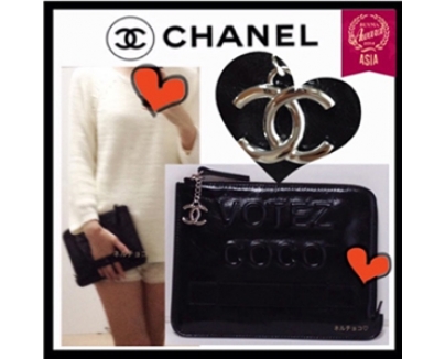 《新作限定 早い者勝ち 》2016春夏新作 2016春夏新作 Chanel シャネルスーパーコピー　カーフスキンスモールポーチ　ブラッ