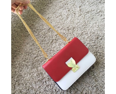 2016新作 セレブ愛用者多数☆Valentino ヴァレンティノスーパーコピー☆ Red/White L'Amour Leather Shoulder Bag