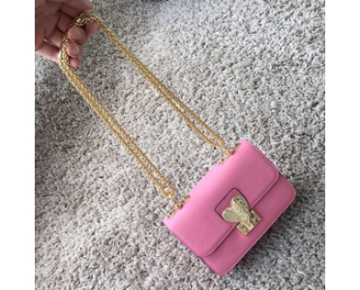 2016AW セレブ愛用者多数☆Valentino ヴァレンティノスーパーコピー☆ Pink  L'Amour Leather Shoulder Bag
