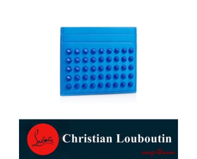 15SS Christian Louboutin クリスチャン ルブタン財布スーパーコピー カードホルダー Kios ブル