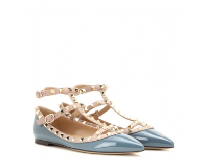 2016AW Valentino ヴァレンティノスーパーコピー 国内未入荷色！スタッズストラップバレリーナ